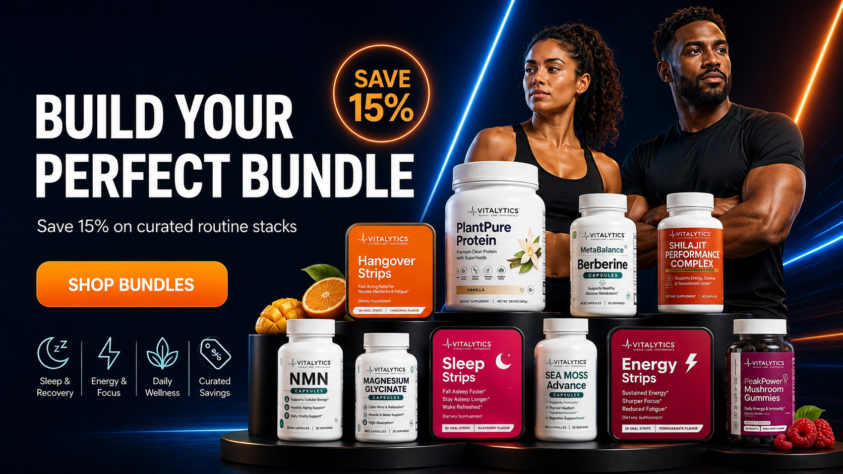 Build Your Perfect Bundle — Save 15% on curated Vitalytics routine stacks